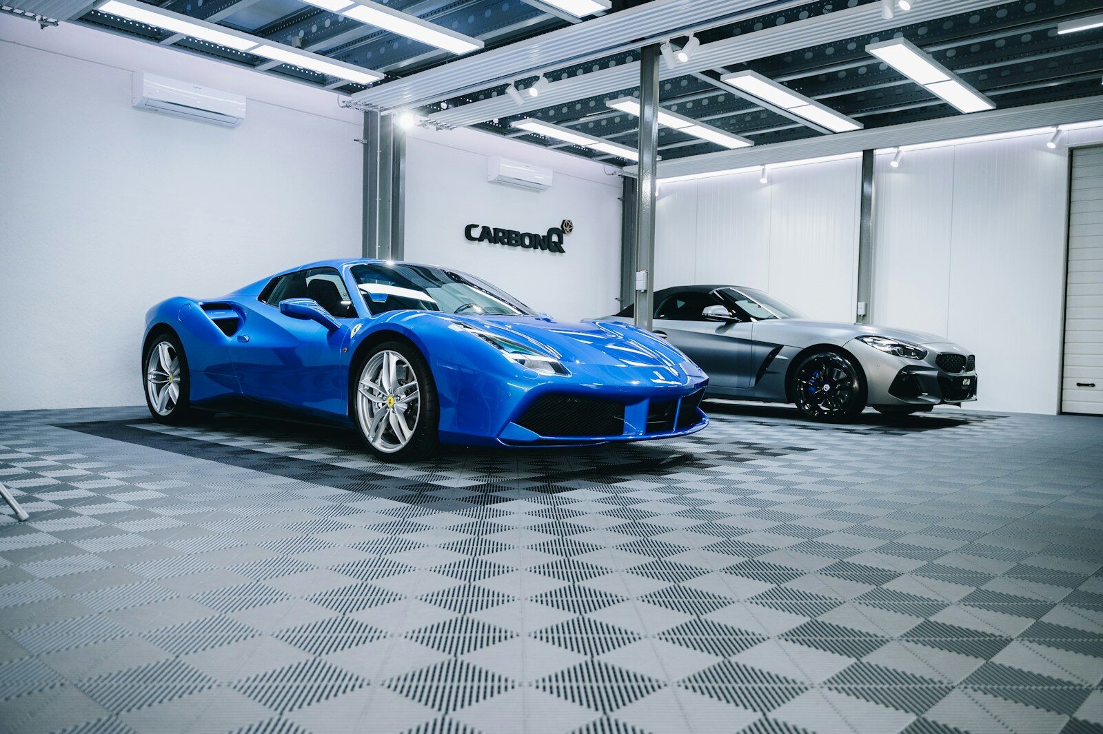 Epoxy garage floor coating Danville CA - luxury showroom finish